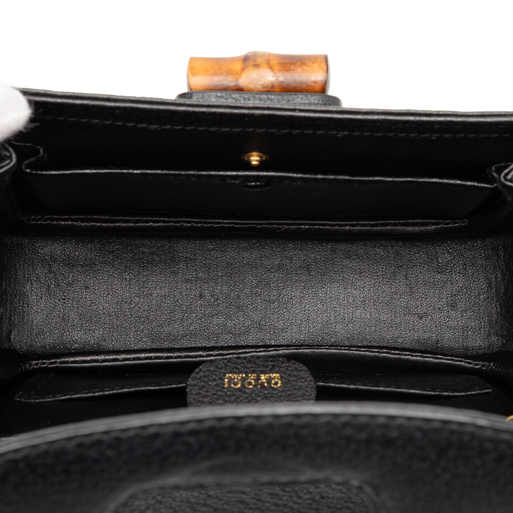Pre-Loved Gucci Small Grained Calfskin Bamboo Night - Picture 4 of 8